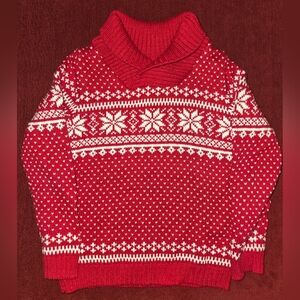 kids fair isle holiday sweater